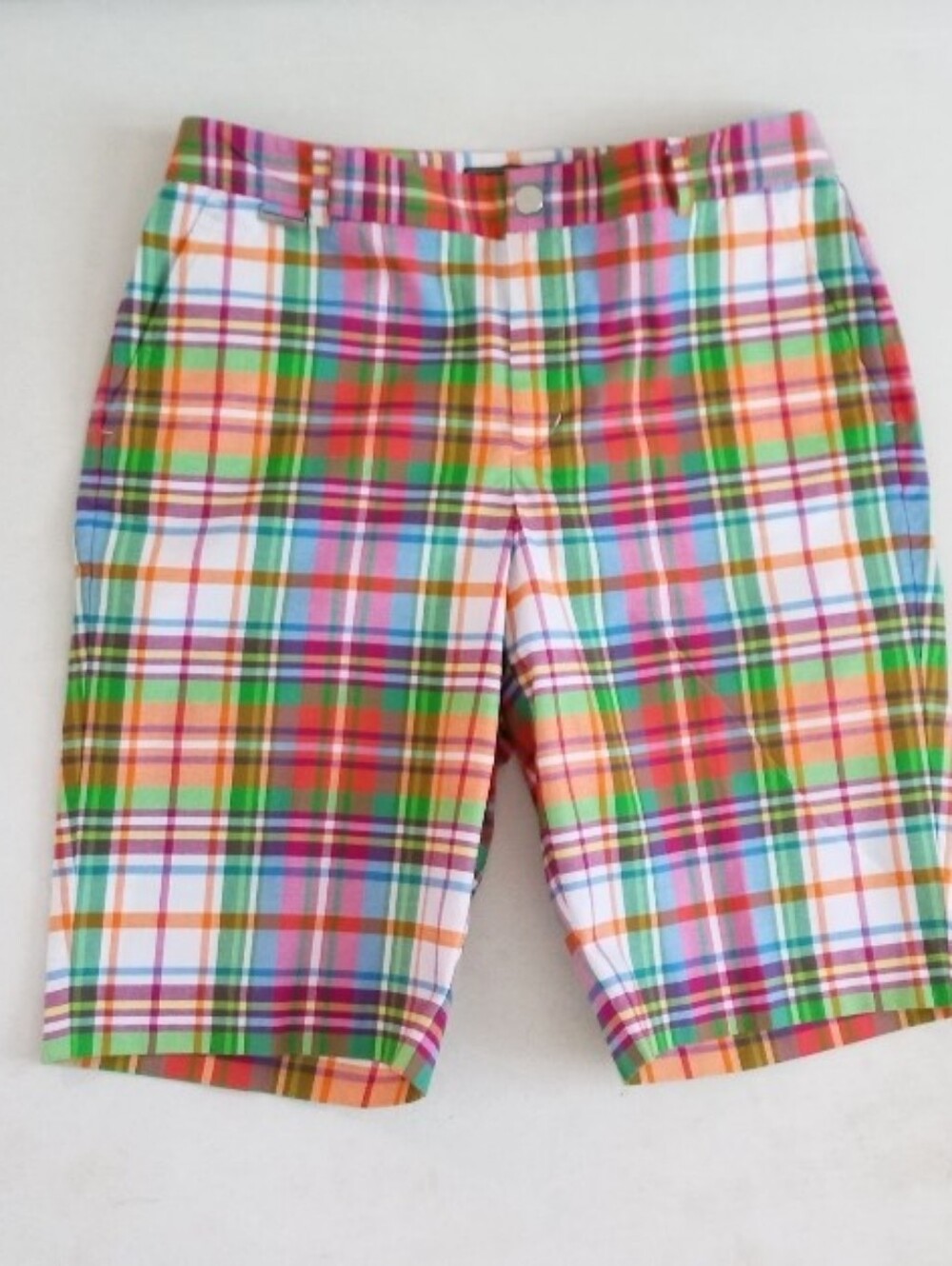 Ralph Lauren Active Y2K multicolored plaid Bermuda shorts